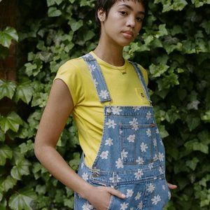 Teddy Fresh Flower Shortalls (Overall shorts) NWOT